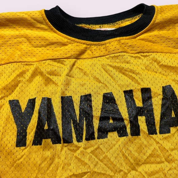 Yamaha Gold Long Sleeve Nylon Top Jersey Size XL - Picture 8 of 16